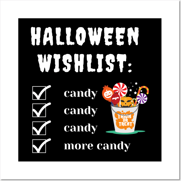 Halloween wishlist Wall Art by Gluten Free Traveller